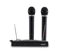 Mediawave Store - Micrófonos inalámbricos para Karaoke Receptor 2 Canales Canto y Presentaciones, Party, Inalámbrico, 2 Micrófonos, 2 Receptores, Bluetooth, 816155