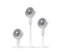 Mediawave Store - Ventilador 3 en 1 inalámbrico y recargable. Altura regulable con mando a distancia. Ventilador de mesa/tierra