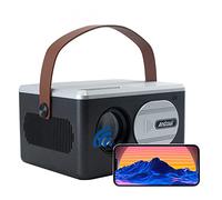 Mediawave Store - Videoproyector portátil 1080P de alta definición HD Reproductor multimedia compatible con HDMI, vídeo, película, serie TV, fotos, música, partidos, cine