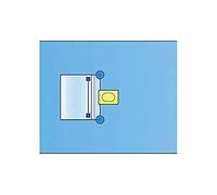 Mediberg Campo quirúrgico de incisión con soporte de poliuretano, estéril y desechable, impermeable y transparente, tamaño 60 x 65 cm, paquete de 50 piezas envueltas