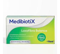 MedibiotiX - Laxafibra Balance, Complemento Alimenticio con Prebióticos, Probióticos y Fibras Naturales, Mejora el Tránsito Intestinal, la Regularidad Intestinal y Alivia el Estreñimiento - 10 Sticks
