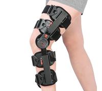 Medibot Rodillera articulada ROM ajustable postoperatoria soporte de rodilla ortesis inmovilizador protector para pierna izquierda y pierna derecha, tanto hombres como mujeres