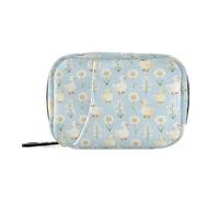 Medical Bag Vitamins - Estuche de viaje para monedero, acuarela, pato blanco, margarita