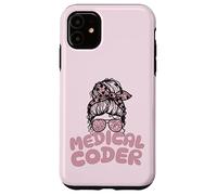 Medical Coder Billing Messy Bun Carcasa para iPhone 11