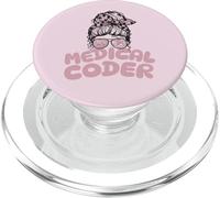 Medical Coder Billing Messy Bun PopSockets PopGrip para MagSafe