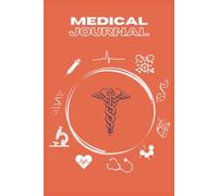 Medical Journal, 6"x9", Aesthetic, Orange: Daily Notes, Study Tracker, Clinical Observations, and Reflections - Ideal for Med Students, Interns, and Residents
