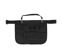 Medical Multifunctional Nurse Waist Bag Nurse Care Waist Bag Medical Supplies Storage Teacher Tool Belt Layered Classification Design Waterproof Easy to Clean Fabric (Black)