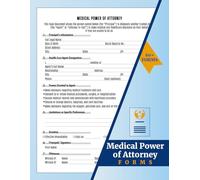 Medical Power of Attorney Form: 60+ Healthcare POA Agreement Forms | 120 Single-Sided Pages