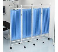 Medical Privacy Screen,Medical Screen,Stainless Steel Privacy Screen Curtain,Partition Foldable With Universal Wheel,Suitable For Emergency Room, Ward, Icu Monitoring Room Divider, LJJY-KK, a, 4