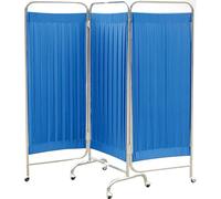 Medical Privacy Screen,Stainless Steel Monitoring Room Divider,Easy To Move With Wheels,Protecting Privacy,For Emergency Room, Ward, Icu 180X185Cm, LJJY-KK