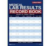 Medical Results Log Book: Oversized Record Book to Monitor Blood Work, Log Doctor Feedback & Follow Your Wellness Trends Visit by Visit