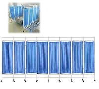 Medical Screen,Medical Privacy Screen Curtain,Partition Foldable With Universal Wheel,Waterproof Fabric,Suitable For Emergency Room, Ward, Icu Monitoring Room Divider,8 Doors, LJJY-KK