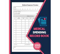 Medical Spending Record Book: Track Bills, Insurance Payments & Out-of-Pocket Costs | Includes Medical Contact Directory, 100 Pages
