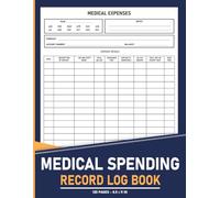 Medical Spending Record Log book: Keep Track of Medical Bill Payments and Health Expense | 100 Pages