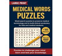 Medical Words Puzzles: Word-search puzzles to reinforce medical terminology and build clinical vocabulary for kids and medical students. (Medical Terminology Puzzles)