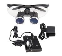 Médicas Quirúrgicas Binocular Loupes ，Gafas Lupas Dentales 2.5X Con Luz LED - Distancia De Trabajo 420mm Diadema Ajustable Ultraligera Para Odontólogos E Higienistas