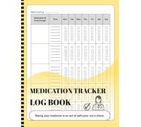 Medication Tracker Log Book: Daily Pill Organizer & Weekly Medicine Tracker for Health, Prescription & Self-Care Management