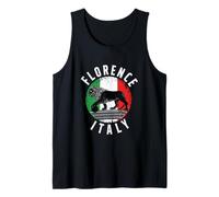 Medici Lion Florencia Símbolo Vintage Italia Viaje Camiseta sin Mangas