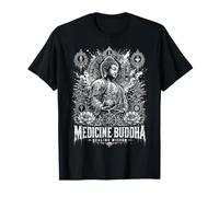 Medicina Buda Sanación Sabiduría Sagrada Lotus Mandala Camiseta