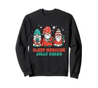 Medicina del sueño Jolly Squad Gnomos Enfermera Navidad Sudadera