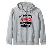 Medicina El Arte de Servir a los demás Médico Cuidado de la Salud Sudadera con Capucha