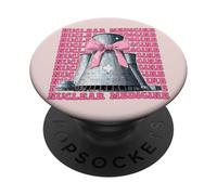 Medicina Nuclear Tecnología Nuclear Tecnólogo Chica Mamá Coqueta PopSockets PopGrip Adhesivo