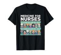 Medicina para Enfermeras Gatos | Kawaii Daily Dose Nursing Camiseta