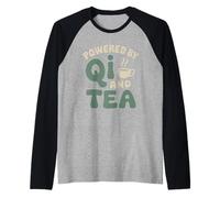 Medicina Tradicional China Sanación Holística y Equilibrio Qi Camiseta Manga Raglan