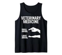 Medicina Veterinaria Animal pequeño y Grande Camiseta sin Mangas