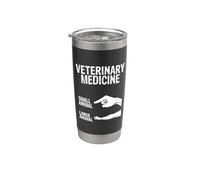 Medicina veterinaria animal pequeño y grande Vaso térmico de acero inoxidable de doble pared