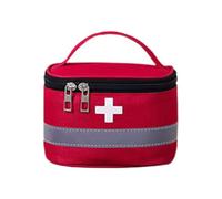 Medicine Bag, Travel Pill Case, Compact Storage Box, Organizer for Bottles, Daily Tablet Holder, Zip Carry Case, Home Health Kit, Portable Caddy, Lightweight Fabric, multicolor, Se référer au