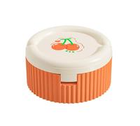 Medicine Container, Pill Box, Sealed and Potable Divided Pill Organizer with Foldable Water Cup for Daily Use or Travel, 3.35x3.35x1.77 inches ABS Silicone