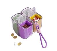 Medicine Pill Organizer - de medicina magnética - Pill Container - Para exteriores - de para coche, separada, compartments That Support Precise Organization Of Medications, promoting