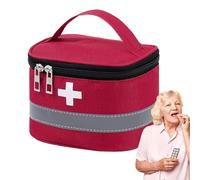 Medicine Storage Bag - organizadora de botellas de píldoras de doble capa, organizador portátil de medicina portátil, impermeable y multicapa para residencias de coche, viajes en el lugar de