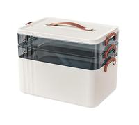 Medicine Storage Box Multi Layer - Caja organizadora de medicamentos para medicamentos, caja de protocolos domésticos de varios niveles para medicina, accesorios de seguridad para la familia