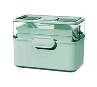 Medicine Storage Box - Organizador de ayuda para píldoras | Contenedor de suministro de pastillas | Caso organizador de medicina familiar | 28.5x12x21cm Soporte de píldora segura para la familia para