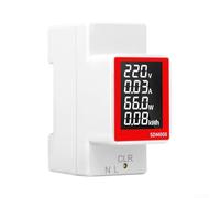 Medición de energía de CA fácil medidor de electricidad digital compatible con rieles DIN para lecturas precisas