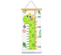 Medición de la altura de la pared para niños: colgador de cordón, tabla de medición extraíble para niños, rollo de registro de altura reutilizable, pieza de arte de pared enrollable para guardería | H