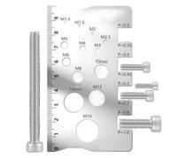 Medición de lineal | Teoría precisa de | Herramienta compacta para talleres, ingeniería mecánica, soporte eficiente para do -ithi -offyourselfs, procesamiento de metales, carpintería e indus
