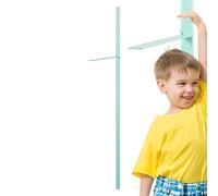 Medición del crecimiento de los niños pequeños - Gráfico de pared extraíble con cinta métrica ajustable, seguimiento del desarrollo del tamaño corporal, decoración colorida para la habitación
