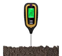 Medición 'humedad vegetal, medidor de humedad del suelo plantas interiores - Herramienta jardinería del probador 4 en 1,Farm humedad/pH/probador de luz solar/temperatura para plantación de gia