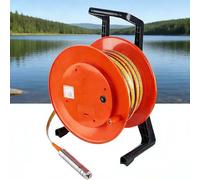 Medición Profesional De Nivel De Agua, Indicador Profundidad Agua De Pozo Con Cinta Metálica Y Sonda De 0.59 Pulgadas, Medidor De Profundidad 3.28-984 Pies, Para Pozos, Sondeos(200M)