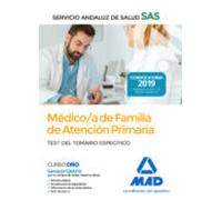 Médico De Familia De Atención Primaria Del Servicio Andaluz De Salud. Test Del Temario Específico