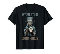 Médico De La Peste Lávate Las Malditas Manos Humor Macabro Camiseta