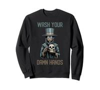 Médico De La Peste Lávate Las Malditas Manos Humor Macabro Sudadera