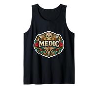 Médico Día De Los Muertos Día De Los Muertos Mardi Gras Mexicano Camiseta sin Mangas