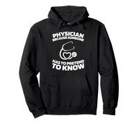 Médico Estetoscopio Anatomía - Medicina Doctor Sudadera con Capucha