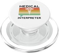 Médico Intérprete Traducción de Idiomas Tribunal Estudiante Or PopSockets PopGrip para MagSafe