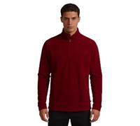 Medico Jersey de Cuello Alto para Hombre con Media Cremallera en Forro Polar - Suéter Ligero, cómodo y Transpirable, Ideal para el día a día y el Tiempo Libre - Rojo Oscuro, Talla 50