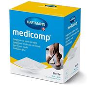 Medicomp: Compresas de Tejido no Tejido, Extrasuaves y Absorbentes con Estructura de Gasa para el Tratamiento General de Heridas, o Procedimientos Ambulatorios; 10x10 cm 25x2 unidades